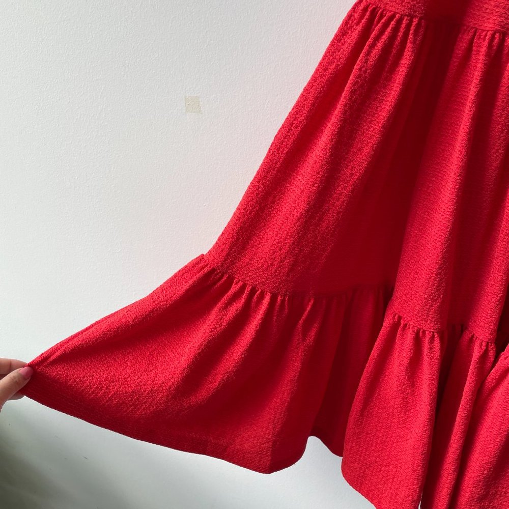 H&M TIERED RED DRESS - Picture 4 of 9